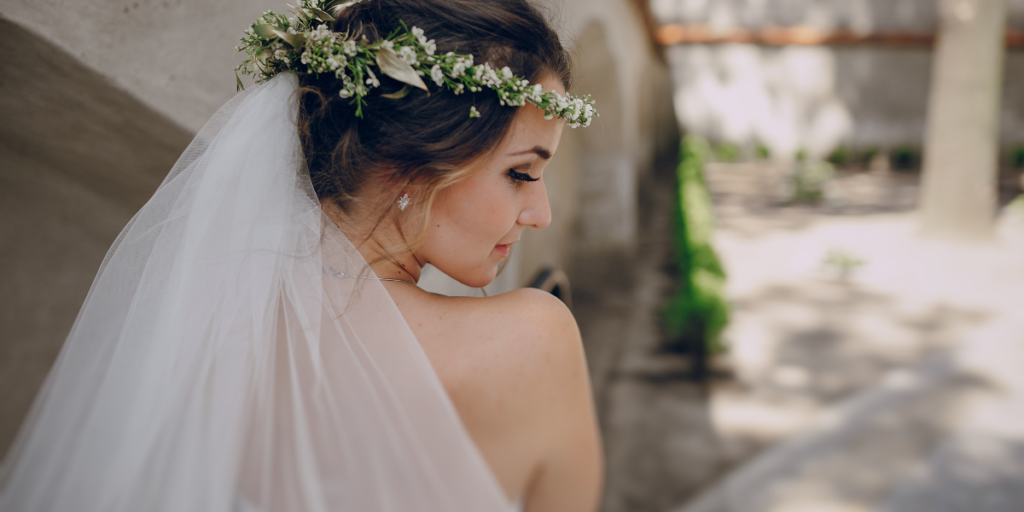 tocados de novia flores