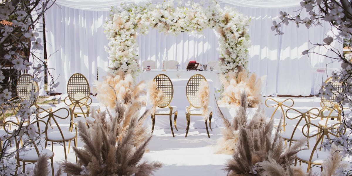 decoración floral para boda civil