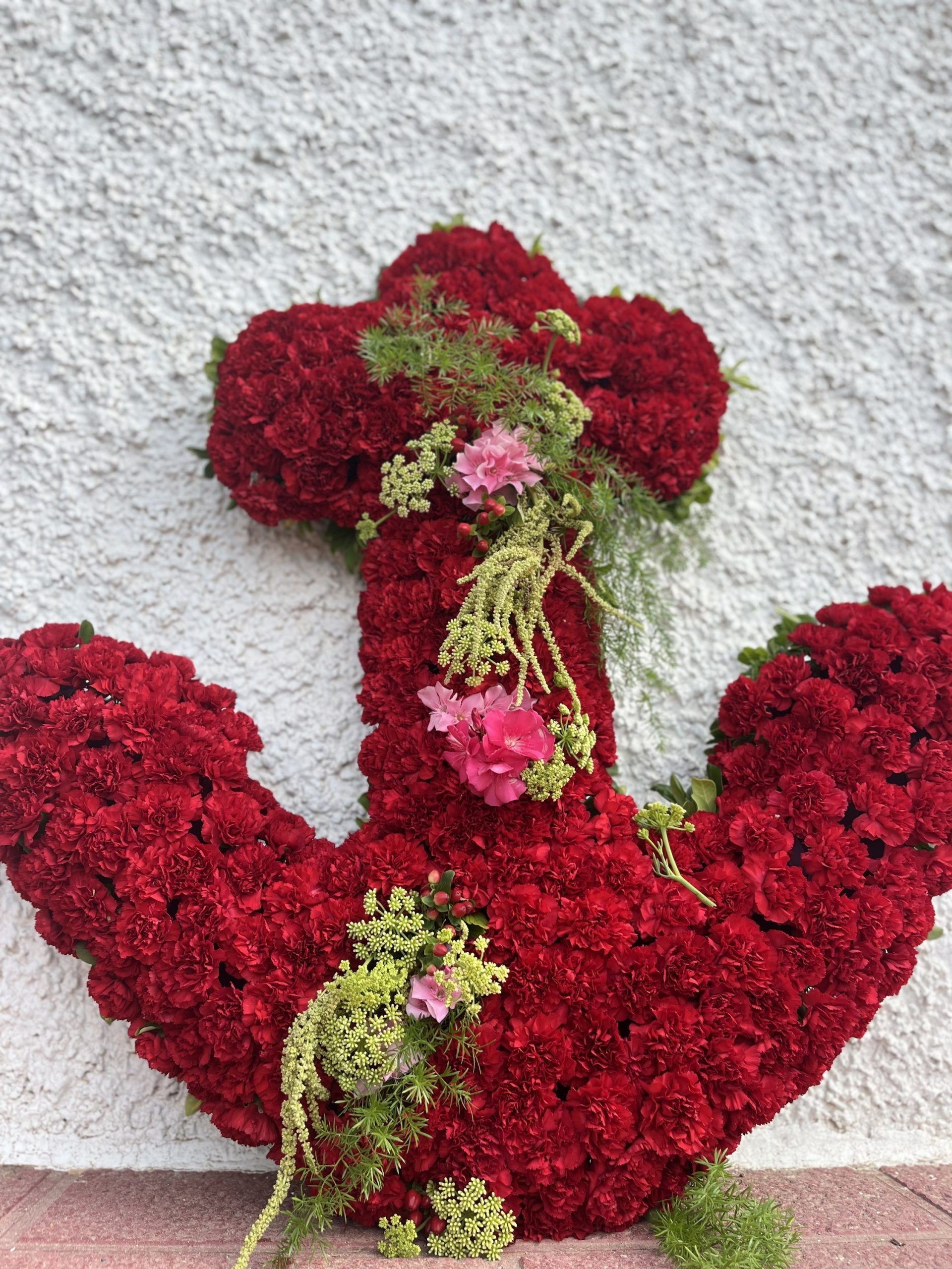 ancla de flores para difuntos